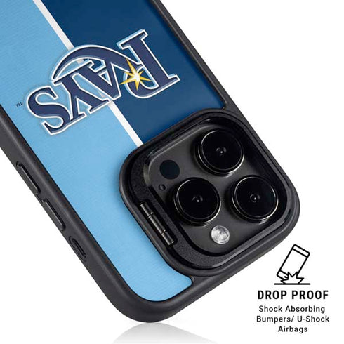 MLB Tampa Bay Rays Split iPhone 15 Pro Kickstand Case